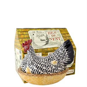 Emma Bridgewater Black Toast Silver Large Hen on Nest Boxed
